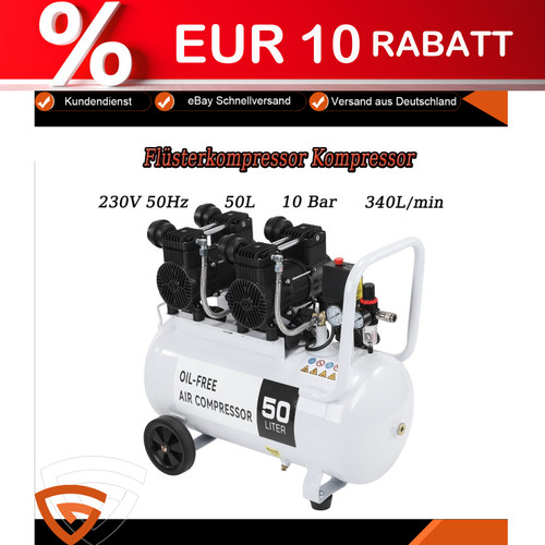 50l flüsterkompressor - 50l,