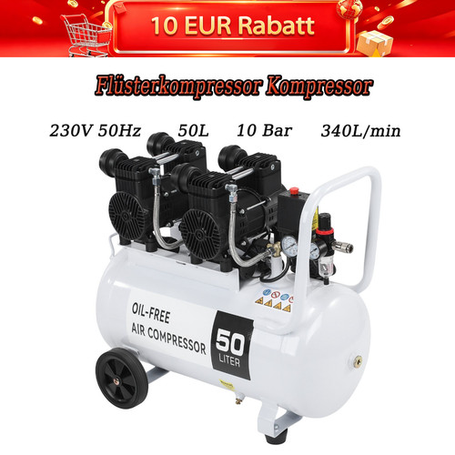 50l flüsterkompressor - 50l,